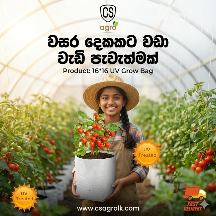 UV Grow Bags 16x16 Planting Bag Home Garden Pot 1pcs