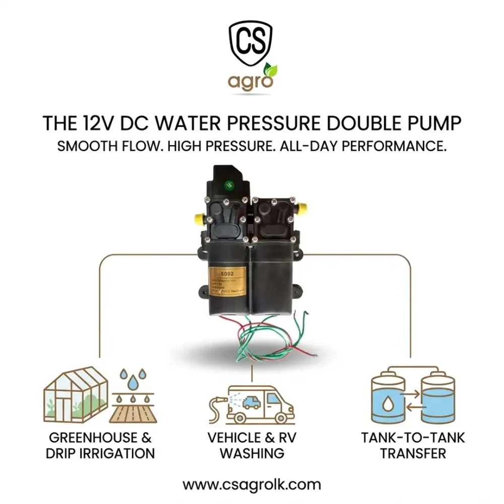 12V DC Water Pressure Double Pump