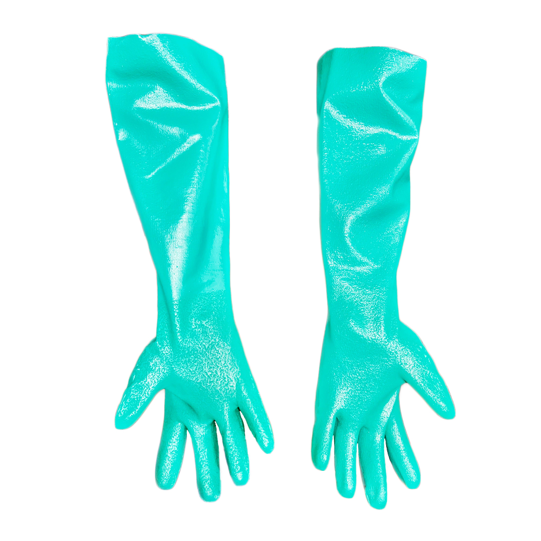 Rubber Green Gloves