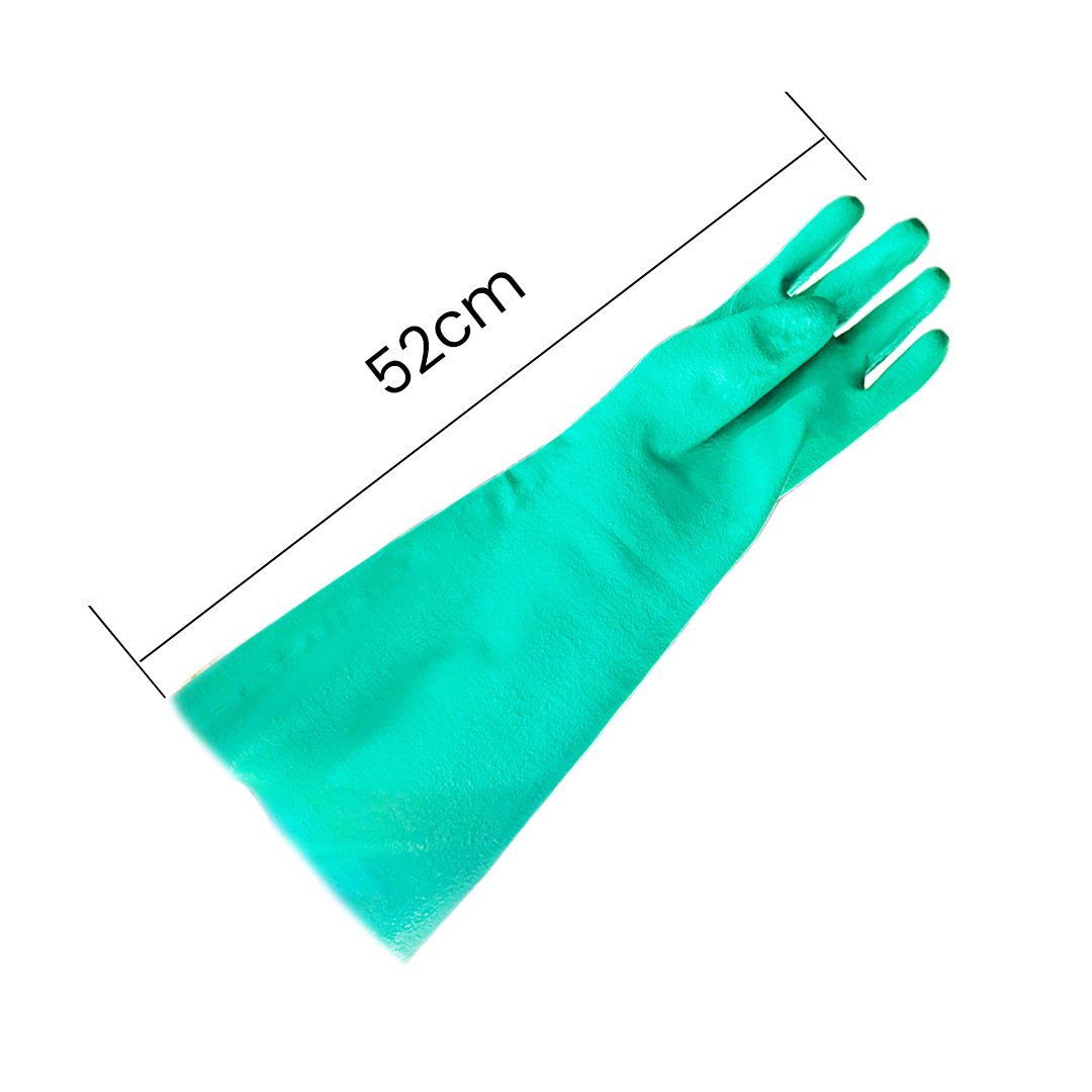 Rubber Green Gloves - Image 2