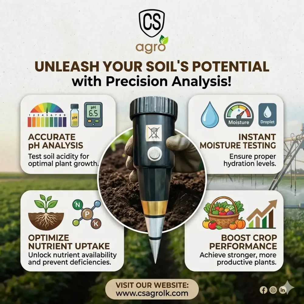 Soil pH & Moisture Meter