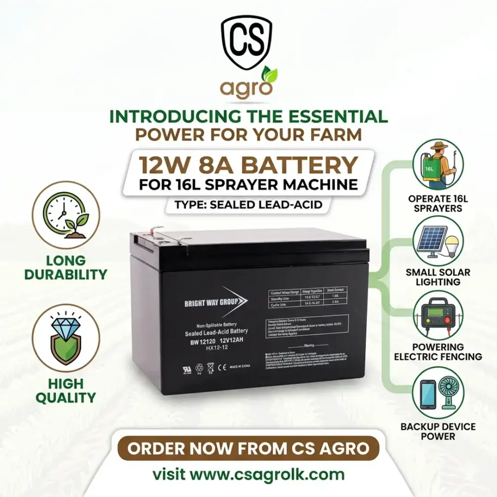 12W 8A Battery For 16L Sprayer Machine