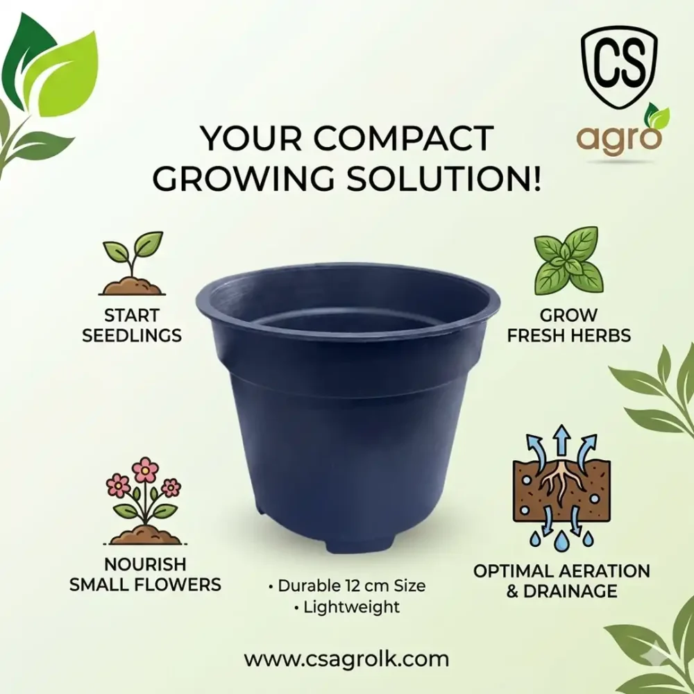 12 cm Plastic Nursery Pot