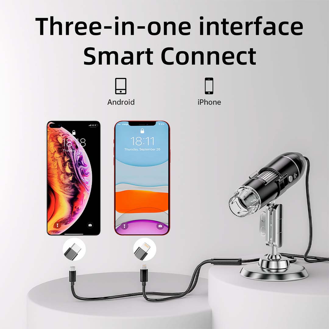 Inskam 321-P IOS Direct Connect 2-IN-1 Handheld Digital Microscope Camera - Image 3