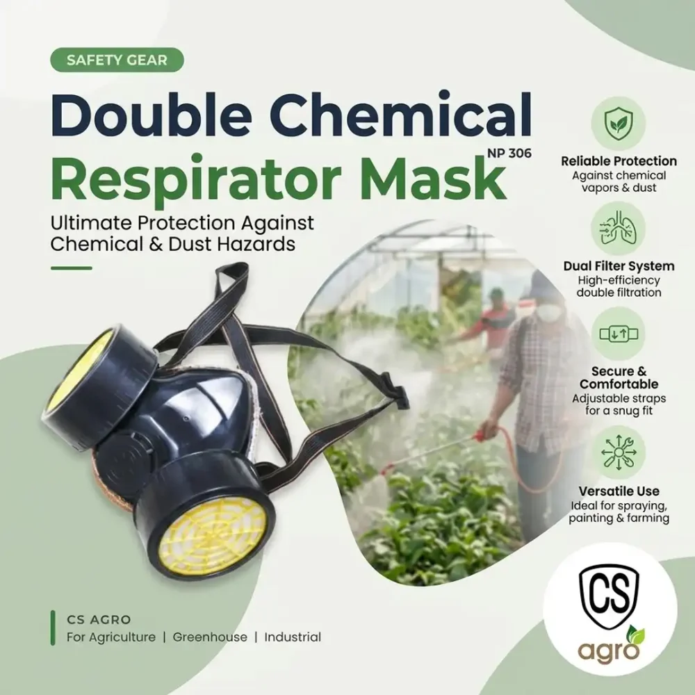 Double Chemical Respirator Filter Mask NP 306