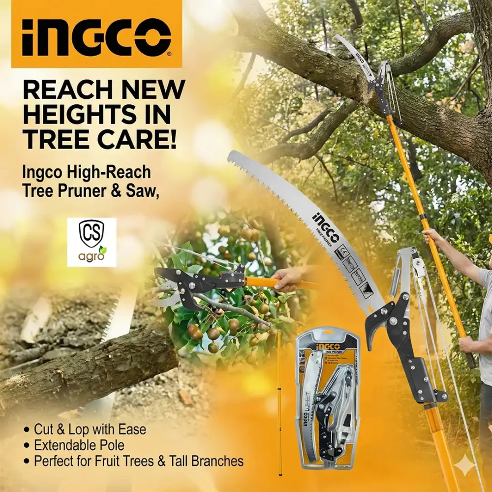 INGCO High-Reach Tree Pruner & Saw