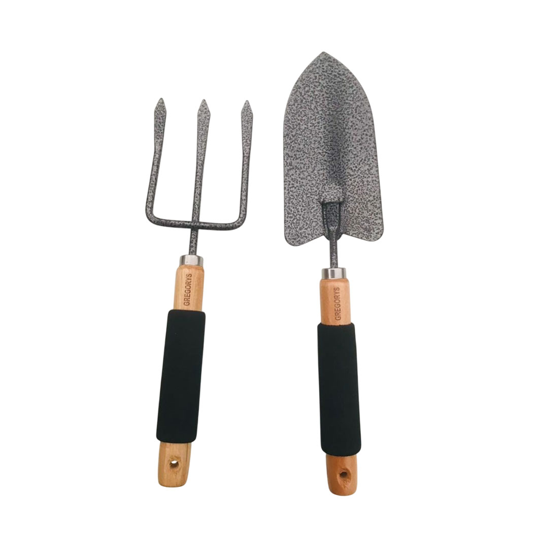 Garden Tool Set Combo Pack Fork and Trowel - Image 2