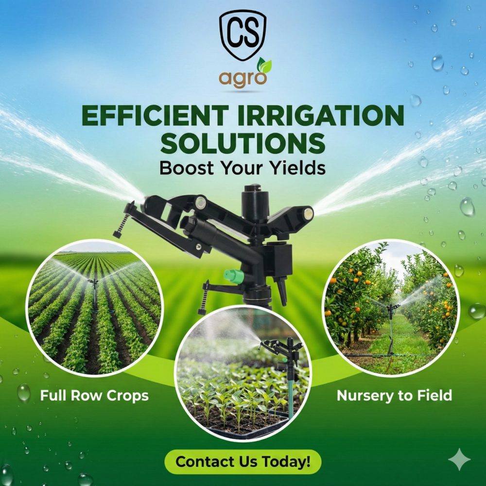 1inch Sprinkler Irrigation Watering Raingun Side Sprin 360"