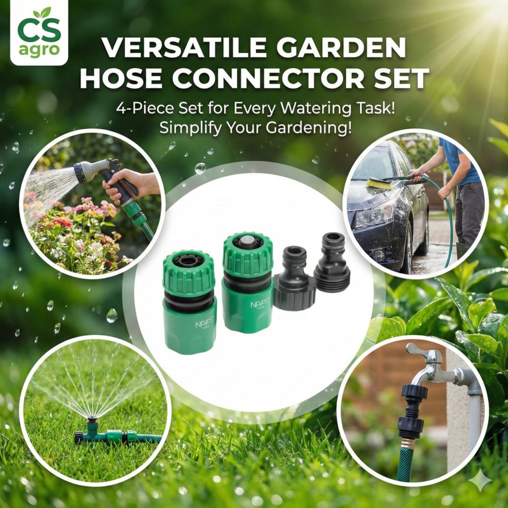 Slon 4 Pcs Garden Hose Qick Connector Set