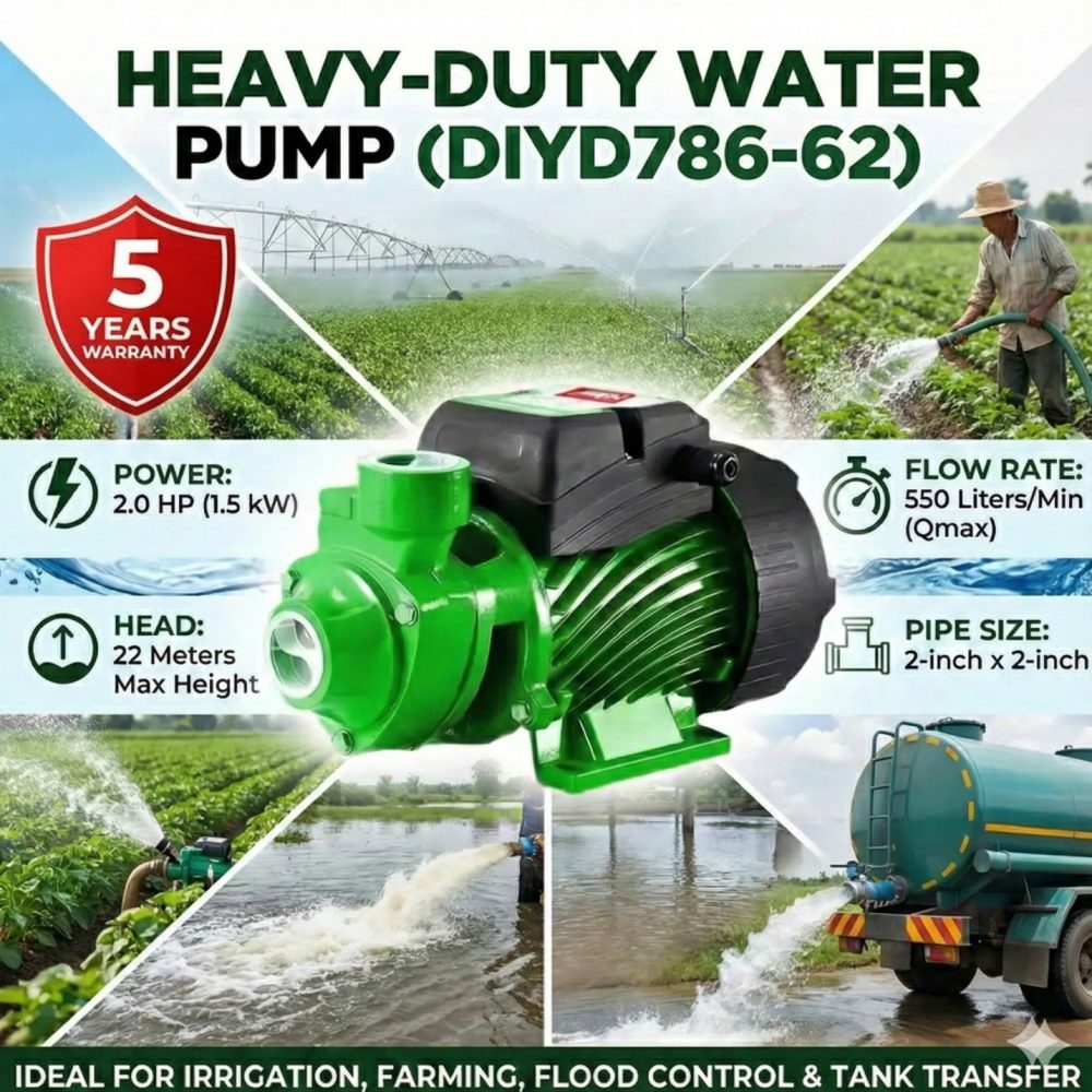 MEN Heavy Duty DIYD 786-72 Water Pump 2inch 2Hp