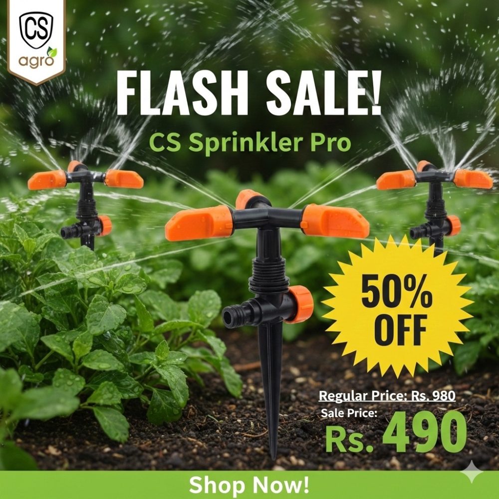 Garden Water Sprinkler 3 Nozzles