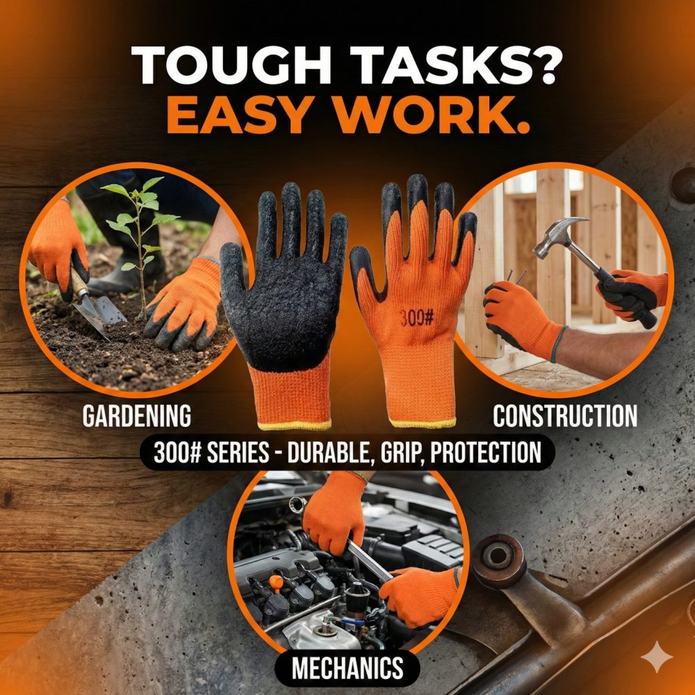 Latex Crinkle Coated Thermal 300# Hand Gloves