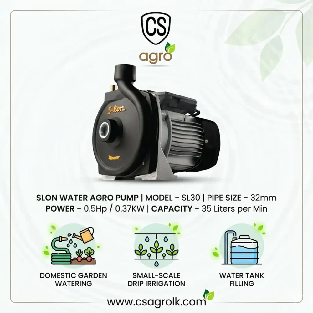 Slon Water Pump SL30 32mm 0.5Hp 0.37KW