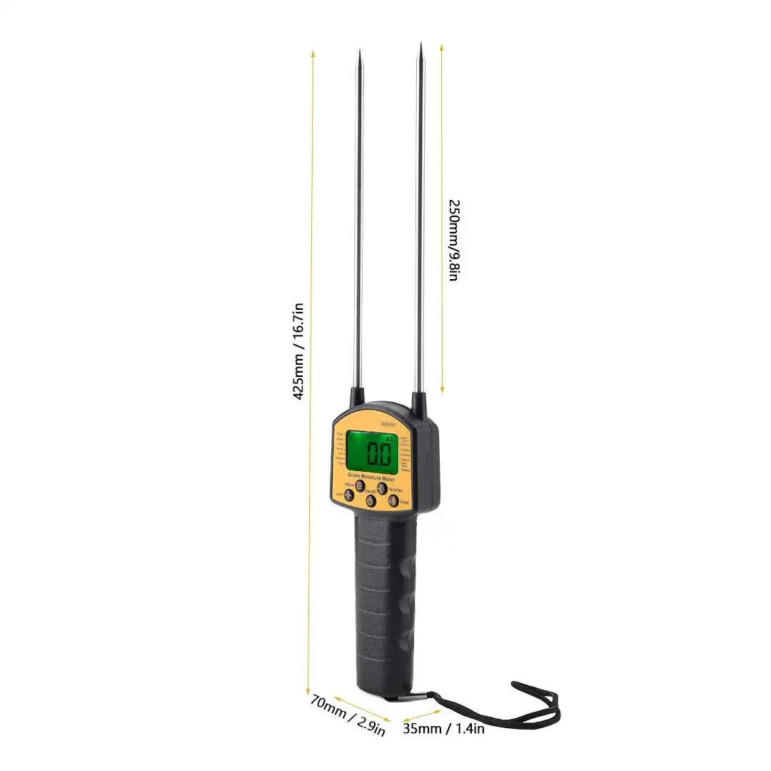 Smart Sensor Grain Moisture Meter With LCD Digital Meter - Image 3