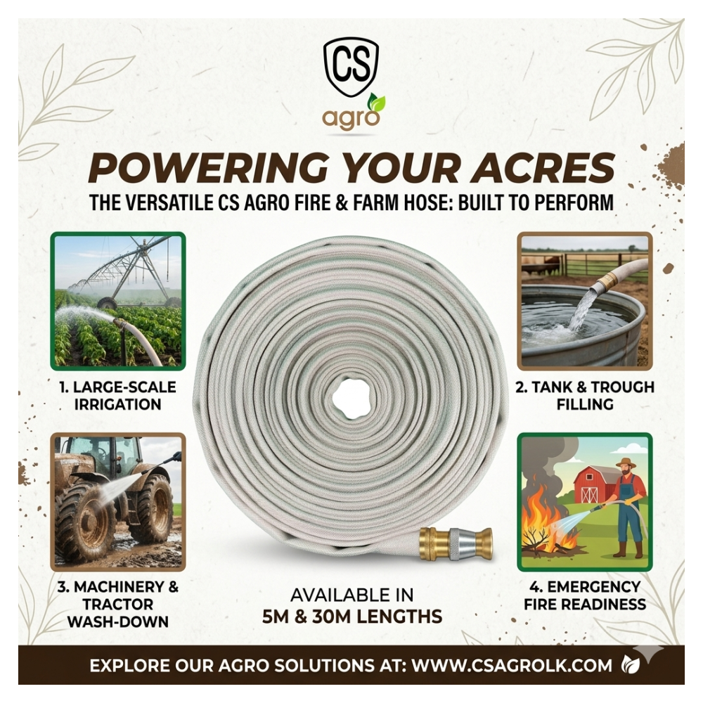 CS Agro Heavy-Duty Fire & Agricultural Water Hose (5M / 30M)