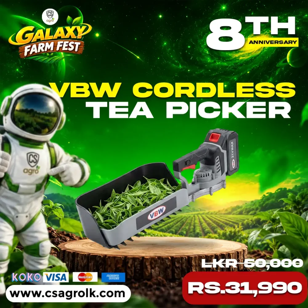 VBW Cordless Brushless Tea Picker CTP-601 21V 6AH Two Battery Powered Tea Harvester