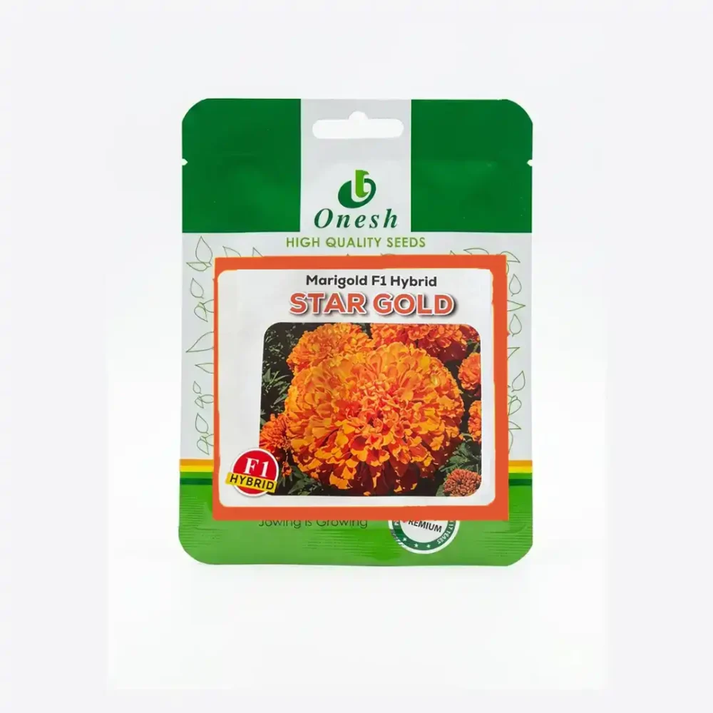 Onesh F1 Hybrid Marigold Star Gold Seeds