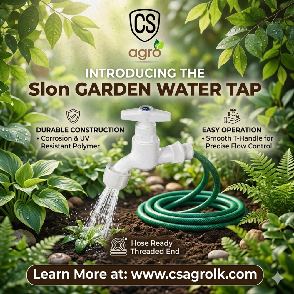 Slon Garden Water Tap | Premium PVC Outdoor Faucet with Hose Nozzle