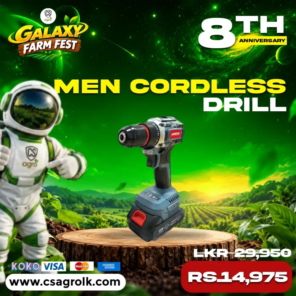 MEN Cordless Drill With Two Batteries Model CID5504T