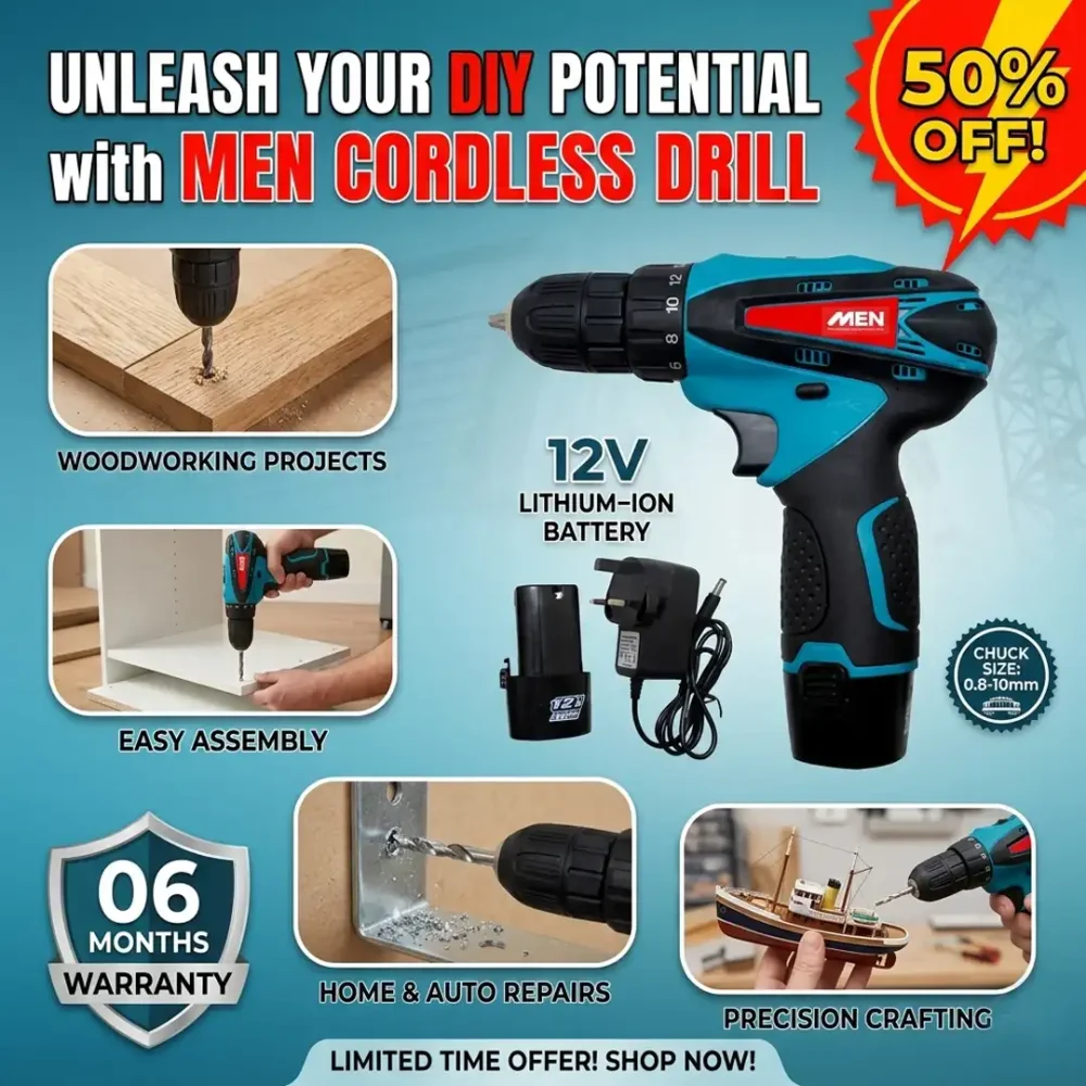 MEN Lithium Iron Battery  Cordless Drill