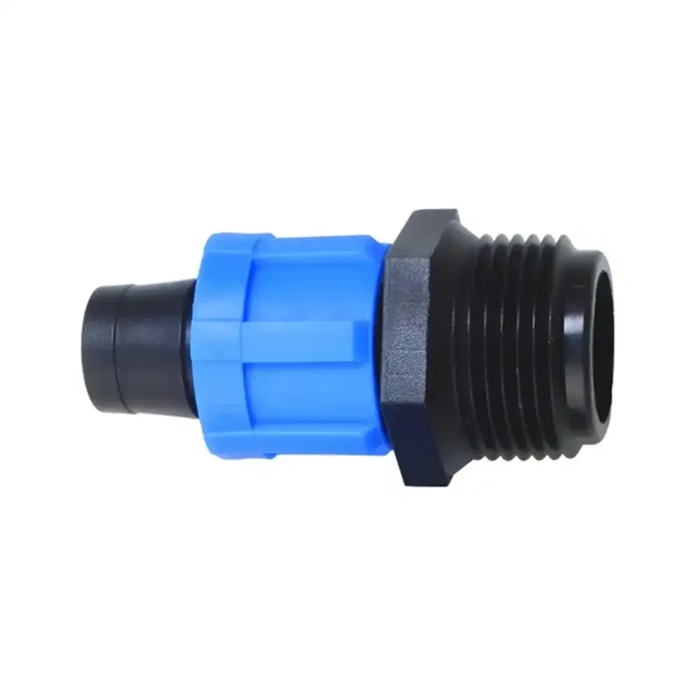 Drip Tape Male 16mm To The 3/4inch Lock Valve Connector
