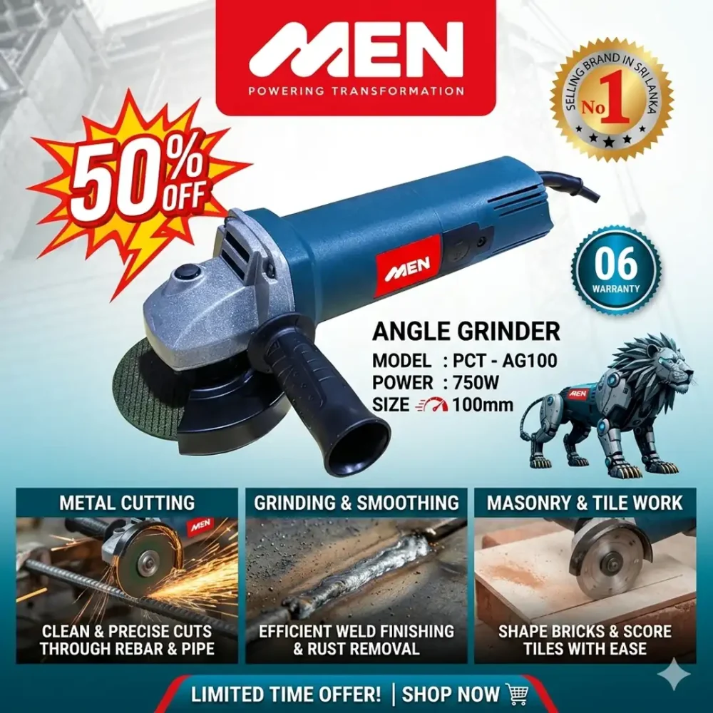 MEN Angle Grinder Model PCT-AG100