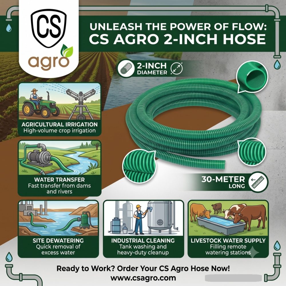 Green Hose 2inch 30M PVC 50mm