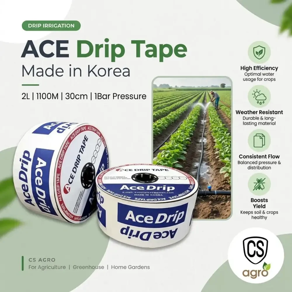 ACE Drip Tape Korea 2L 1100M 30cm 1Bar Pressure DripTape