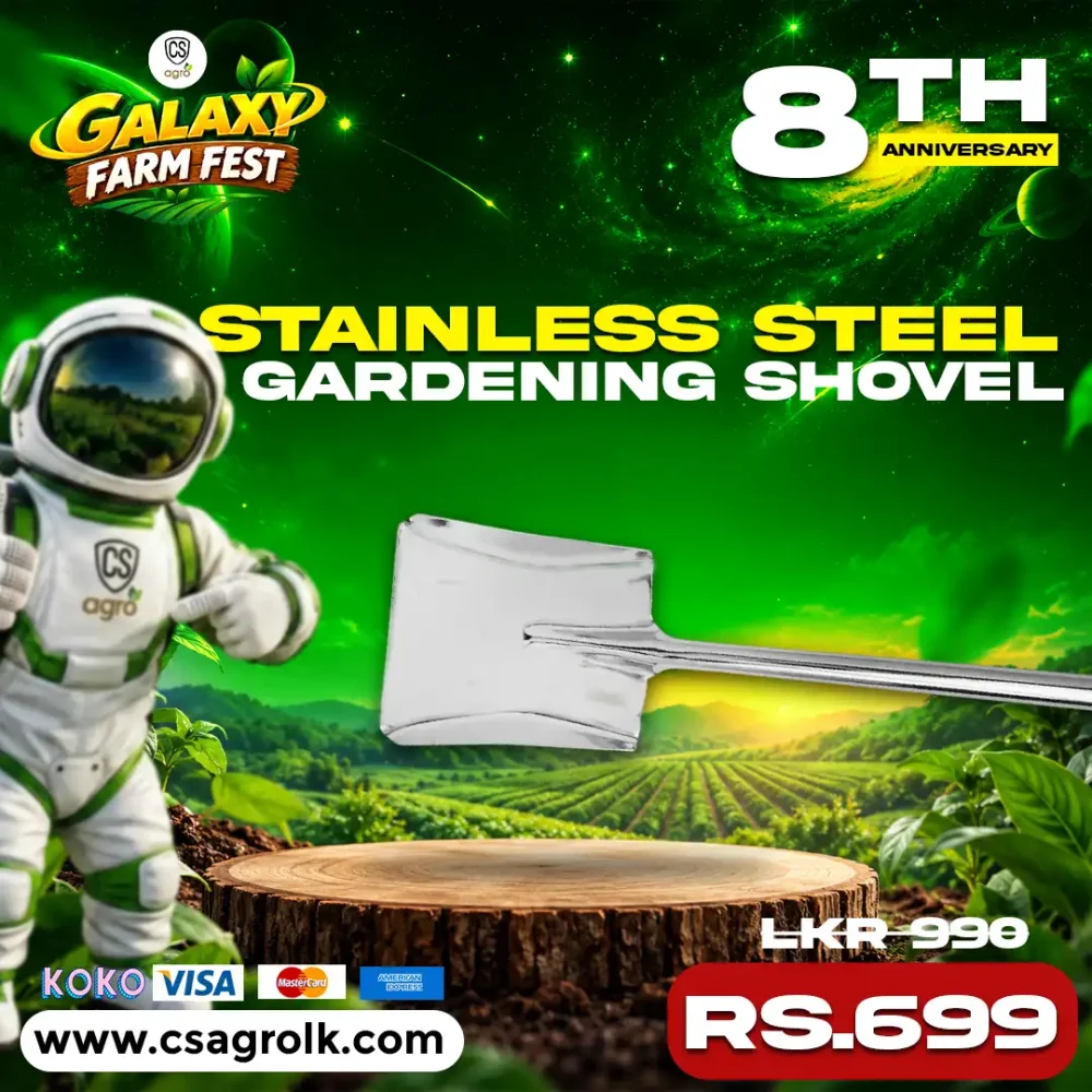 Heavy-Duty Stainless Steel Gardening Shovel