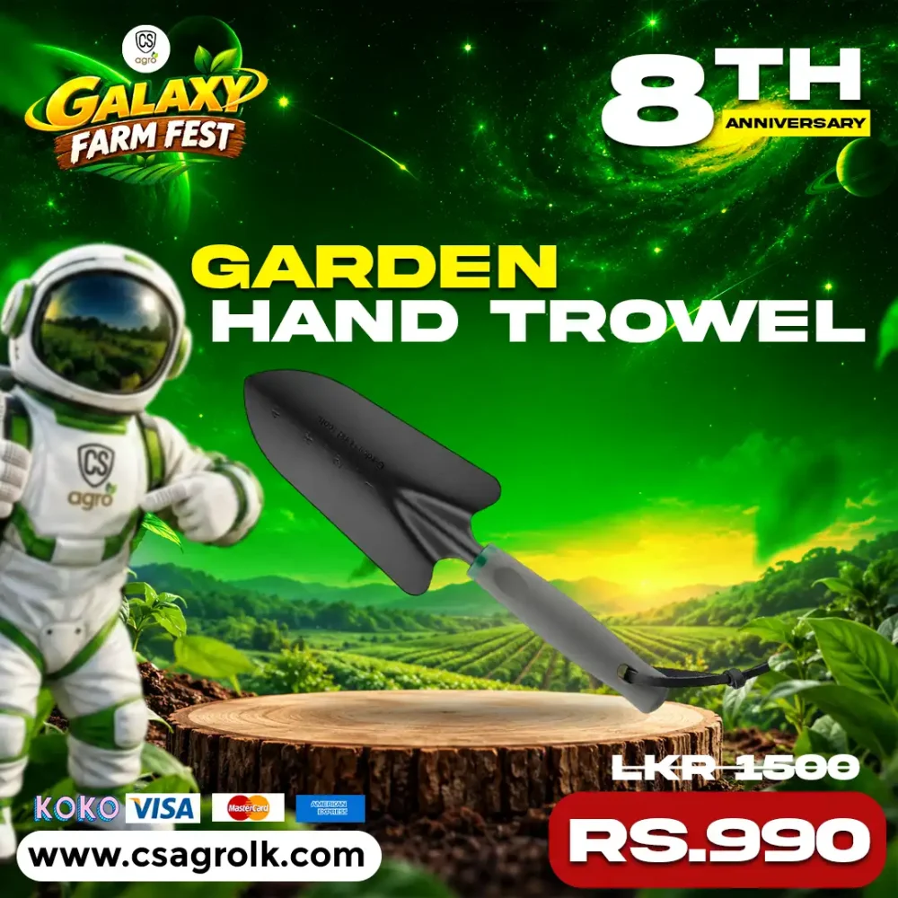 Heavy Duty Garden Hand Trowel with Measurement Scale & Ergonomic Rubber Handle | Best Gardening Tool for Planting & Weeding