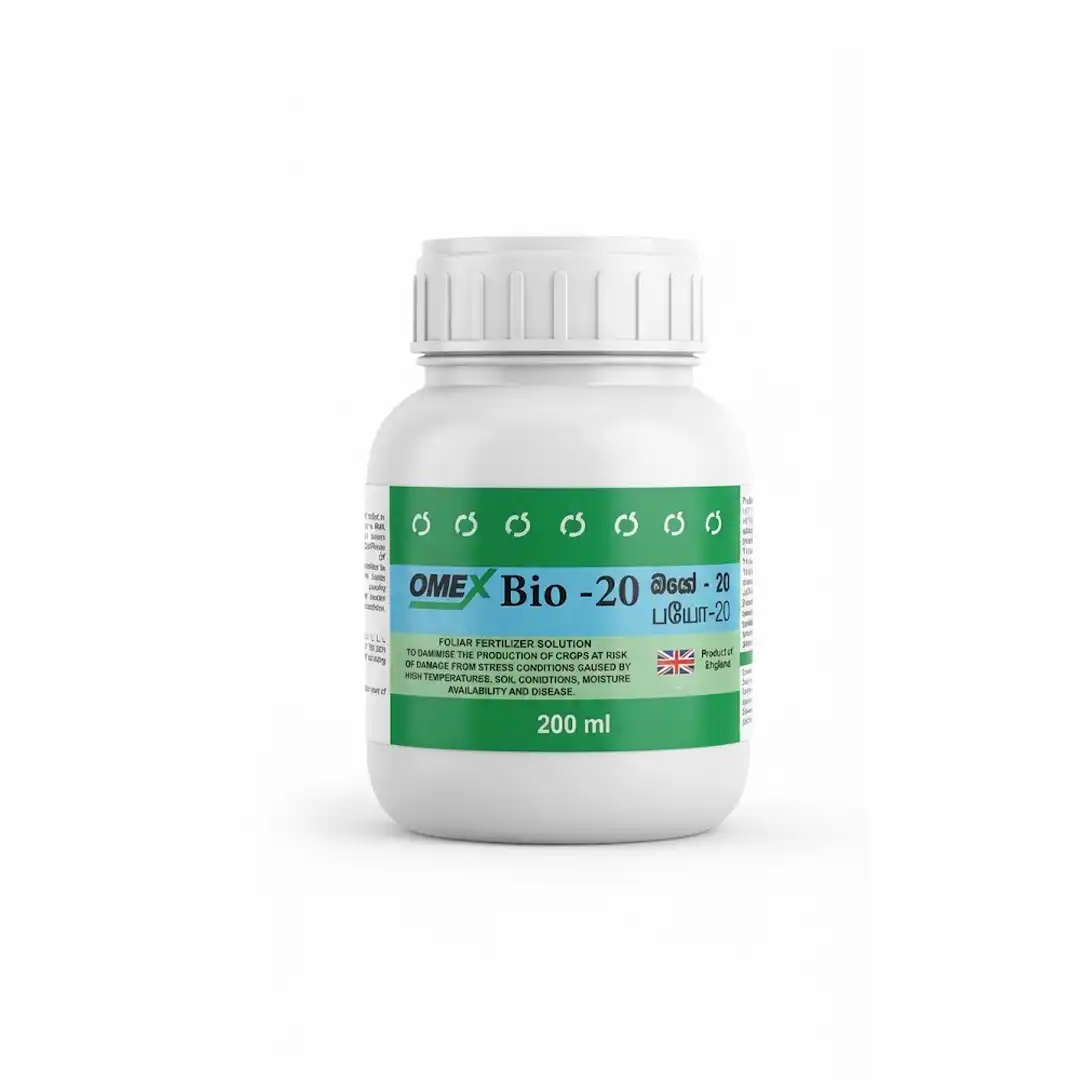 OMEX Bio-20 Foliar Fertilizer 200ml | Best Liquid Plant Nutrient for Crop Growth & Stress Protection - Image 2