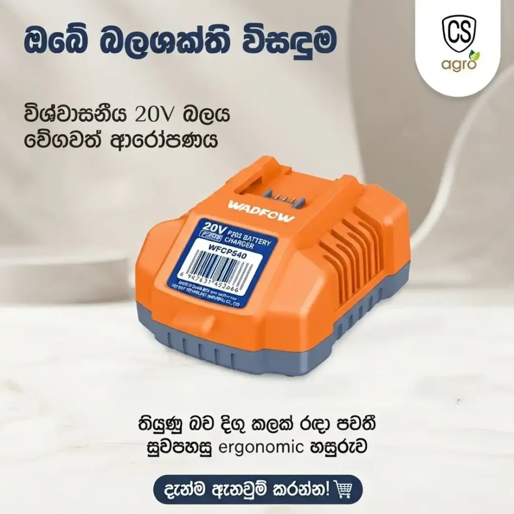 Wadfow 20V P20S 4.0A Battery Charger (WFCP540) - Fast Charger