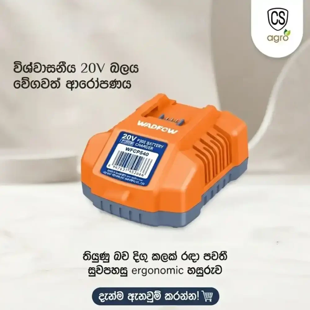 Wadfow 20V P20S 4.0A Battery Charger (WFCP540) - Fast Charger