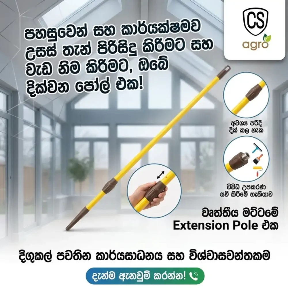 Professional Telescopic Extension Pole (2M & 3M) - Multi-Purpose Adjustable Pole