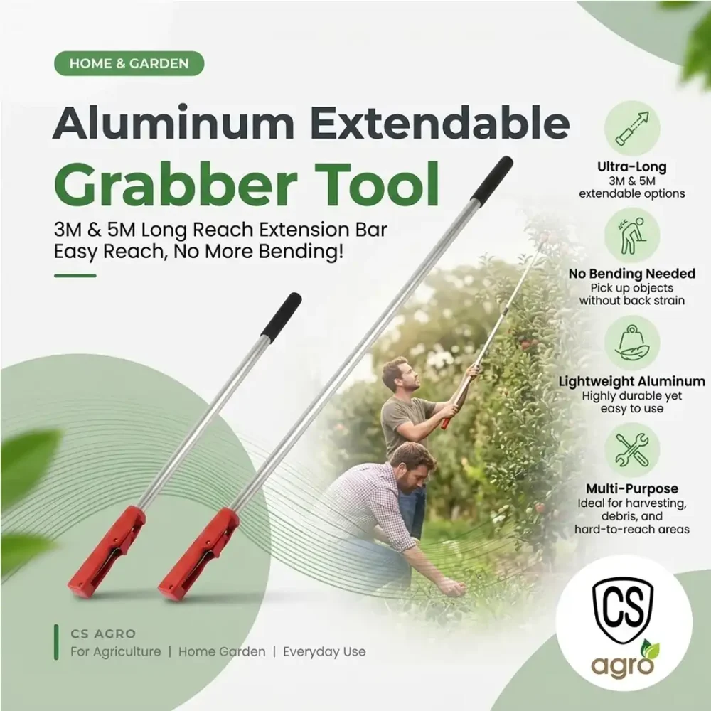 Aluminum Extendable Grabber Tool | 3M & 5M Long Reach Extension Bar