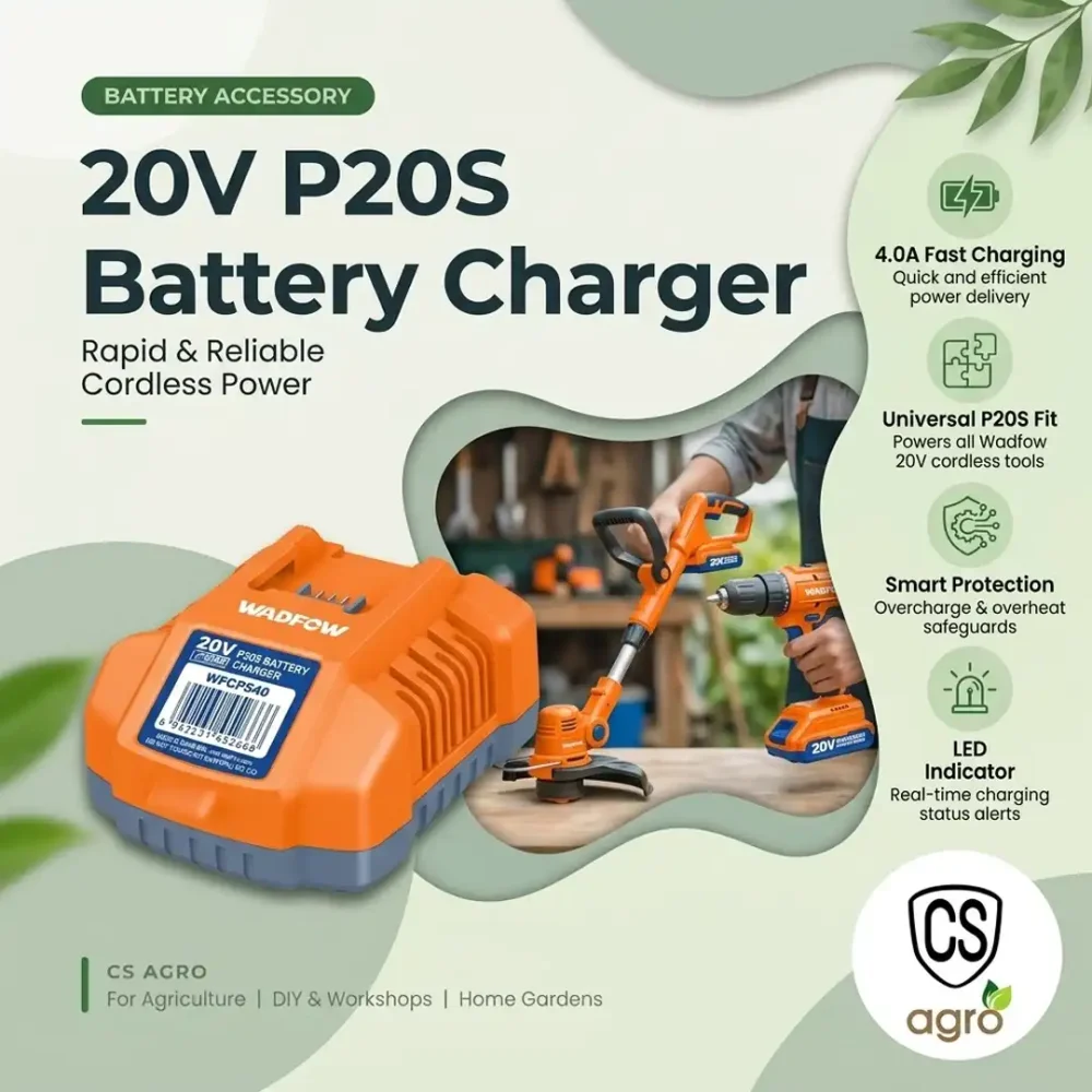 Wadfow 20V P20S 4.0A Battery Charger (WFCP540) - Fast Charger