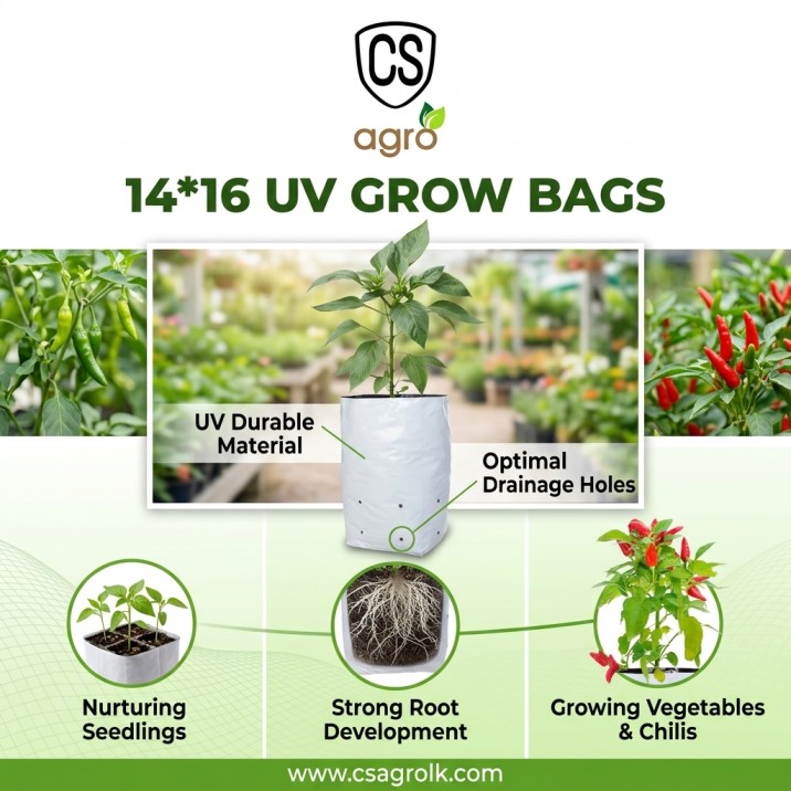 UV Grow Bags 14x16 Planting Bag Home Garden Pot 1pcs