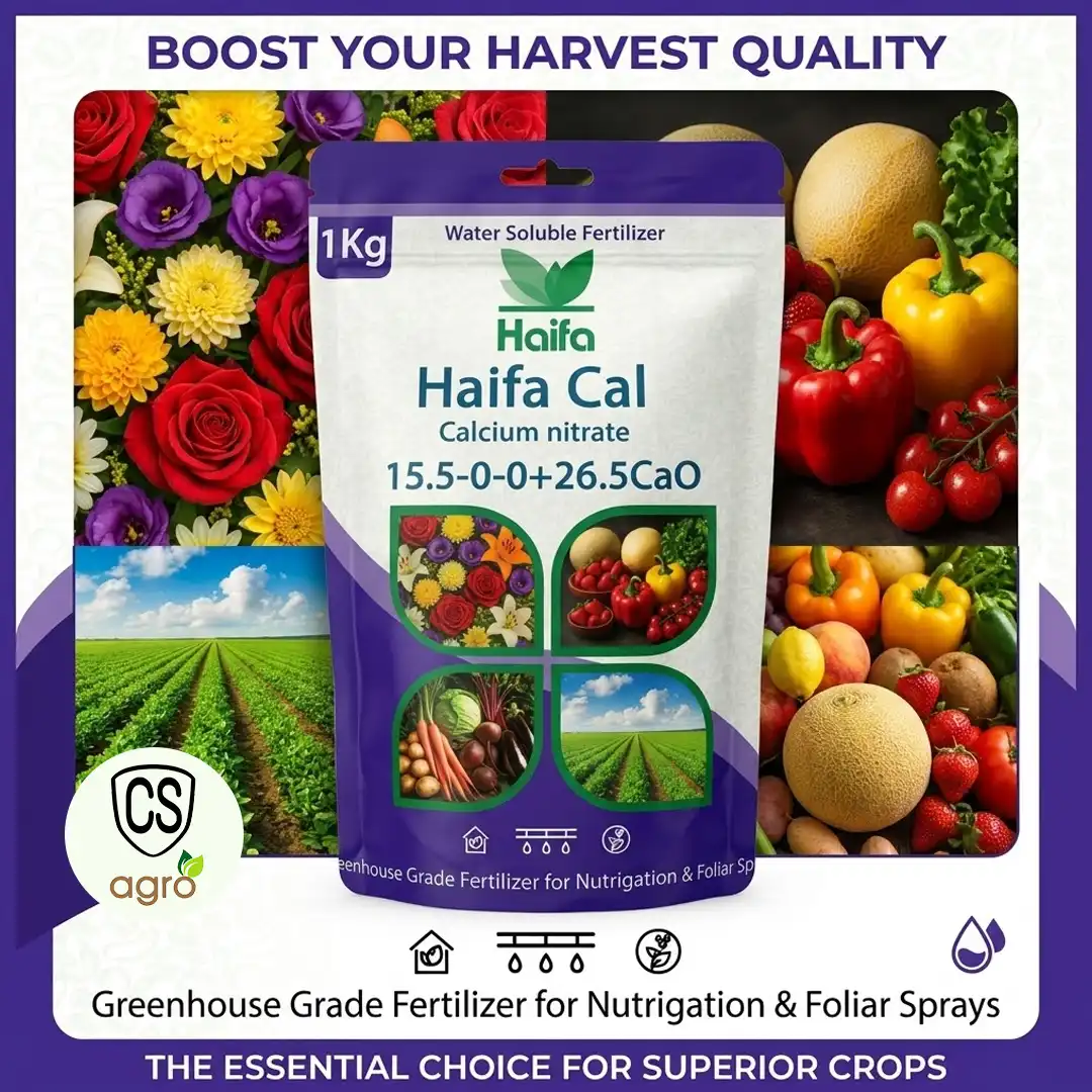 Haifa Cal Calcium Nitrate 15.5-0-0+26.5CaO Water Soluble Fertilizer 1Kg