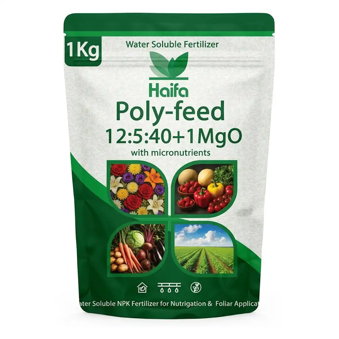 Haifa Poly-feed 12:5:40+1MgO Water Soluble NPK Fertilizer - 1Kg - Image 2