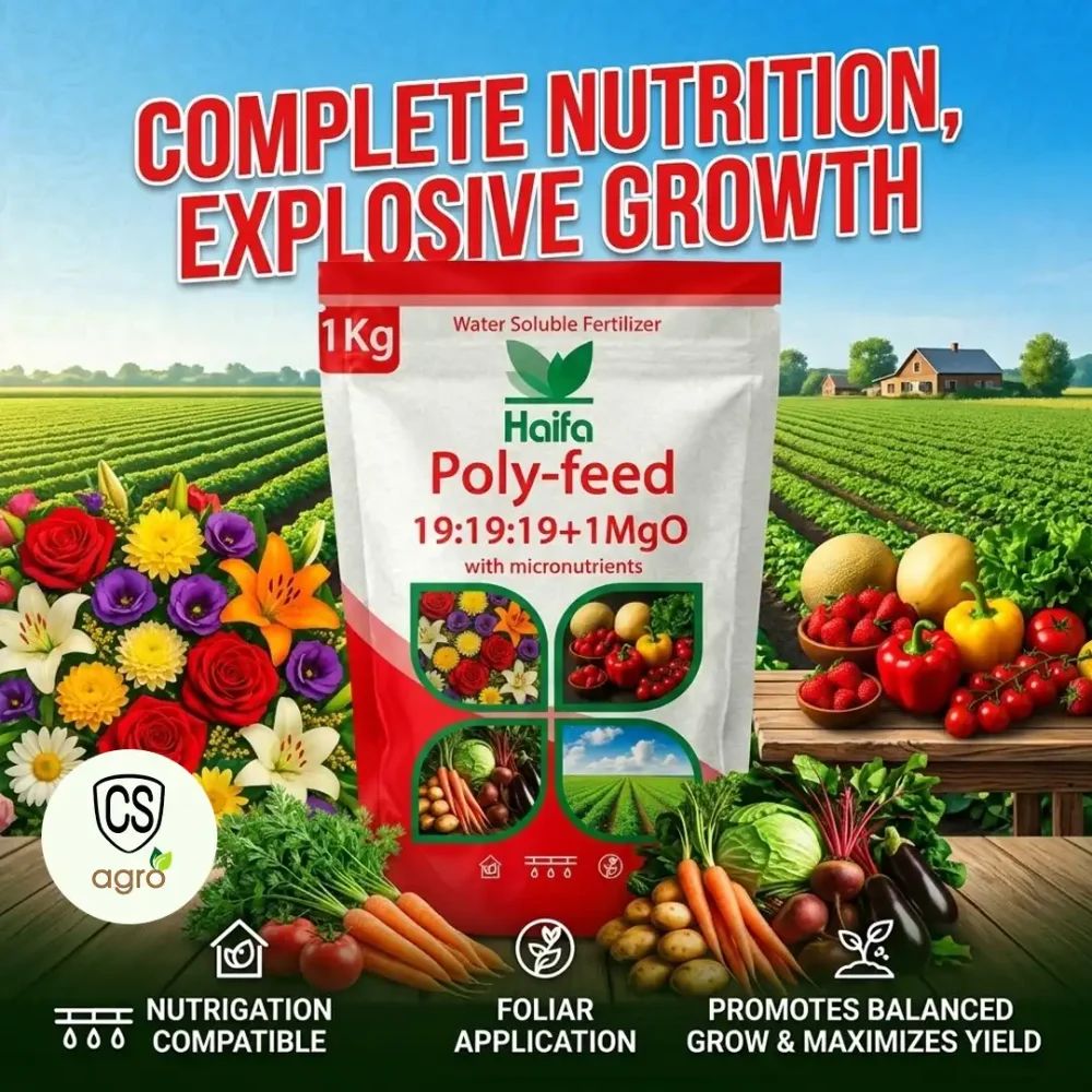 Haifa Poly-Feed 19:19:19+1MgO Water Soluble NPK Fertilizer 1Kg