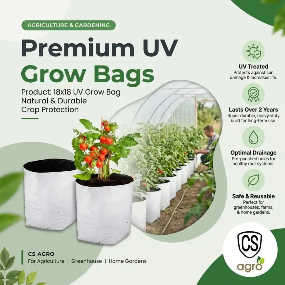 UV Grow Bag 18*18 Planting Bags Growing Pot 1pcs